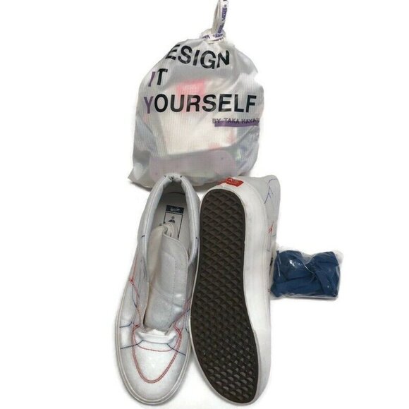 Vans Size 9 Hi Taka Hayashi Vault LX DIY Skateboard Shoes 721454 Marshmallow - Picture 11 of 12